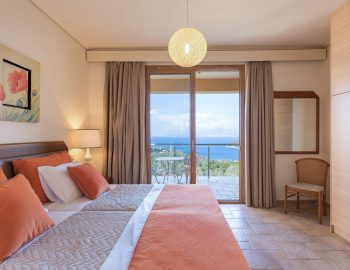 villa yellow stone kassipi cofu greece bedroom
