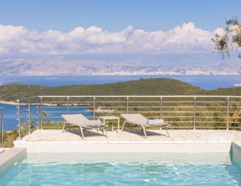 villa yellow stone kassipi cofu greece private pool area