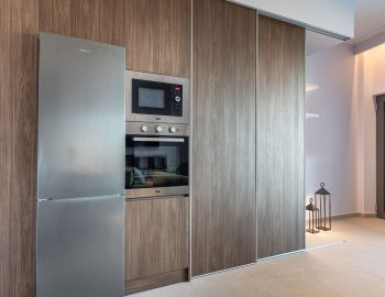z4 luxury villa alpha lefkada greece kitchen area bridge microwave oven