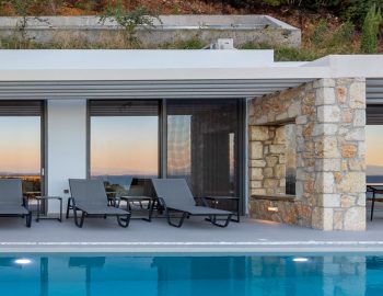 z4 luxury villa alpha lefkada outdoor beach chairs swimming pool calmness