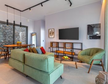 z4 luxury villa bita lefkada living room tv sofa table chairs