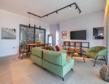 z4 luxury villa bita lefkada livining room sofa tv table chairs