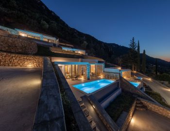 z4 luxury villa bita lefkada outdoor building property night