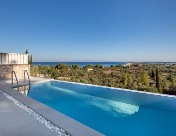 z4 luxury villa bita lefkada swimming pool sea view trees day relaxing