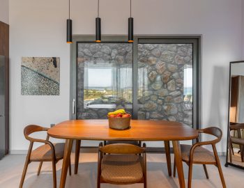 z4 luxury villa bita lefkada table chairs fruits mirror