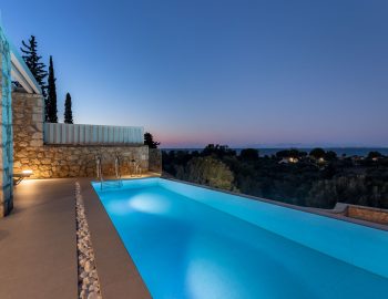 z4 luxury villa bita swimming pool night sea view