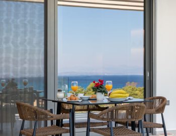z4 luxury villa delta lefkada greece outdoor table breakfast chairs