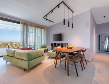 z4 luxury villa delta lefkada greece sitting area table living room tavle chairs tv sofa