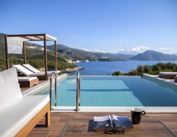 zavia villas resort sivota greece pool lounge